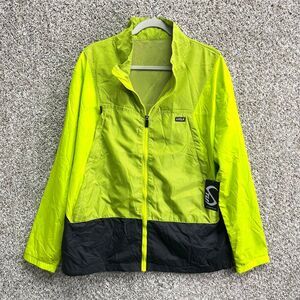TLF Jacket Men’s Large Gym-To-Street Bio Lime Green Techne Windbreaker NWT